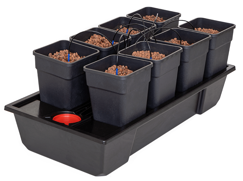 Atami Wilma Systems Square Plant Pot Premium Black Plastic Garden Hydroponics 