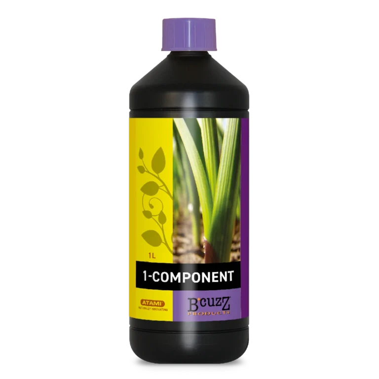 Atami B’cuzz 1-Komponenten – universelle Basisnahrung mit rotem Eisenchelat für optimale Nährstoffaufnahme in Pflanzen.