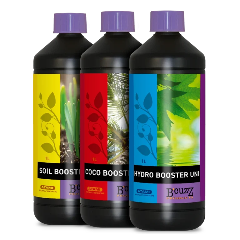 Atami B’cuzz Boosters Uni – booster universale per piante che facilita la transizione graduale alla fase di crescita e migliora la produzione di clorofilla.