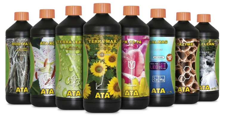 ATA product range with basic mineral nutrients.