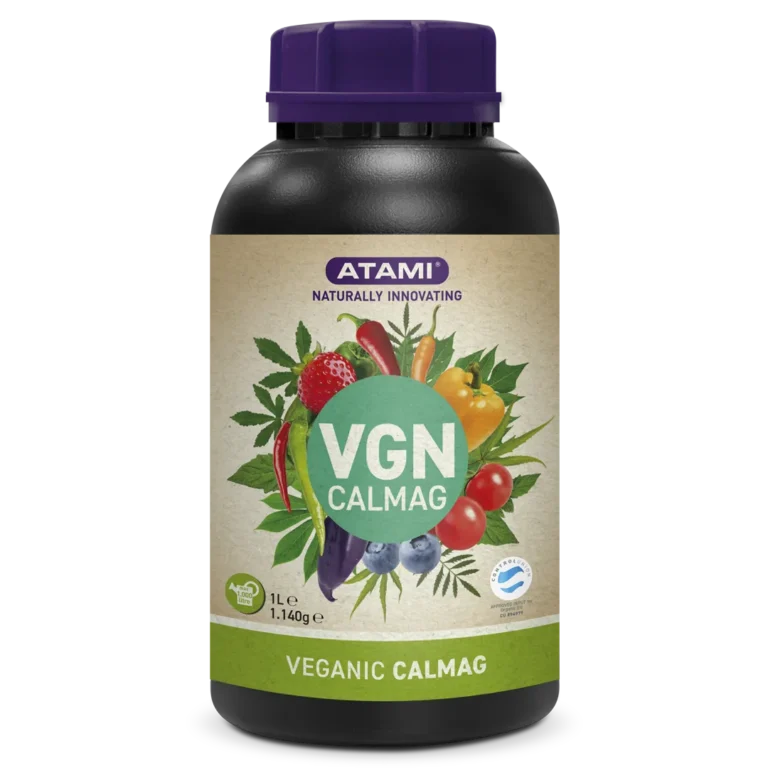 VGN Calmag by Atami, organic calcium and magnesium supplement for stronger plant structure in soil and hydro systems.