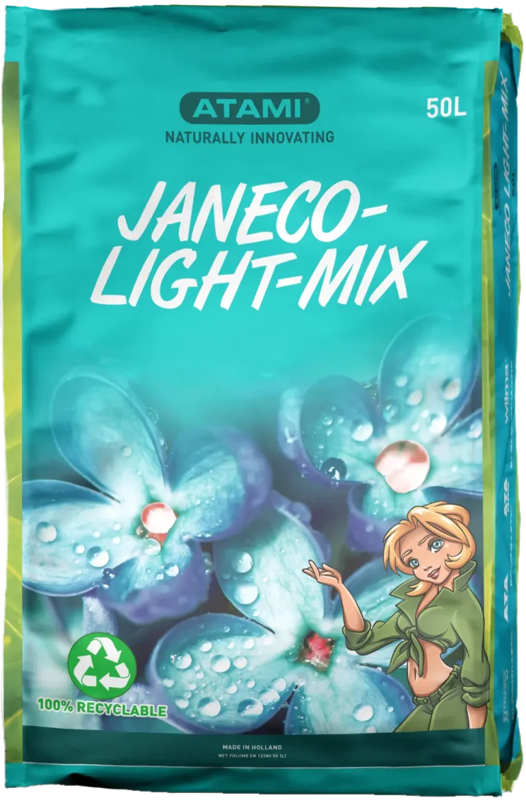 Atami Janeco Light Mix soil 50L bag for growing cannabis and enhancing terpene production