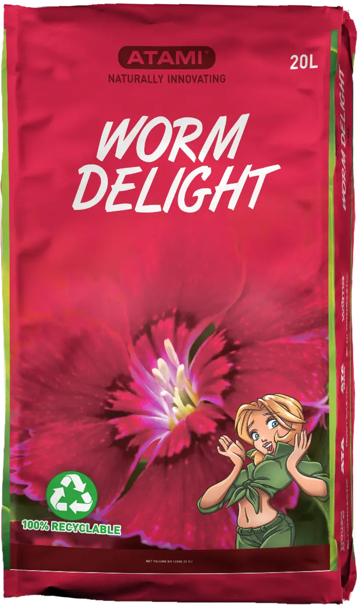 Atami Worm Delight organic worm castings 20L soil amendment for improving soil health and terpene production